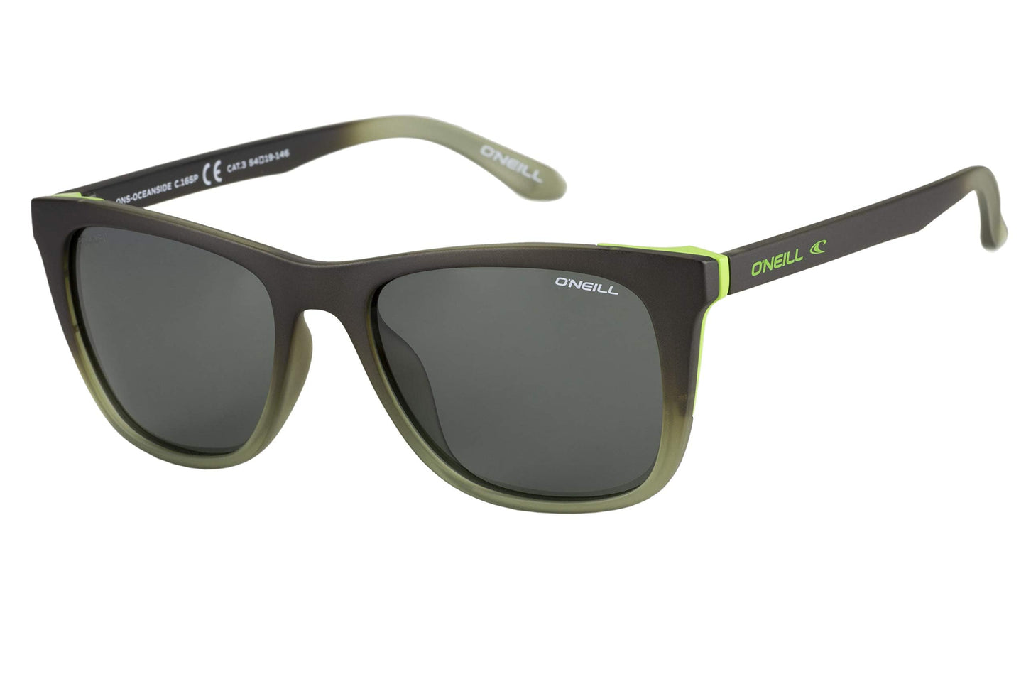 O'NEILL Oceanside 2.0 Polarized Sunglasses, Matte Gray/Olive Crystal Fade