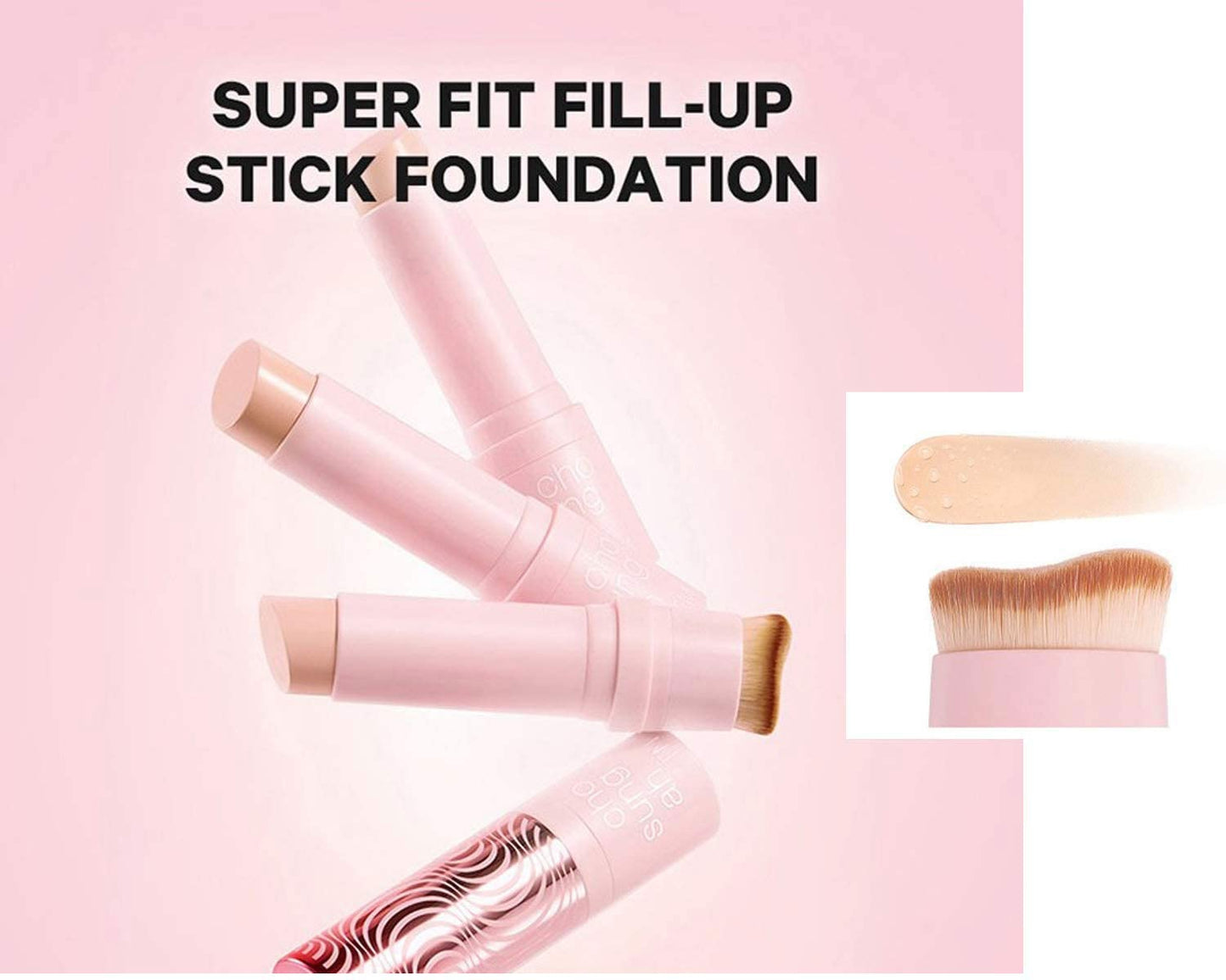 CHOSUNGAH Super Fit MEGA PROOF STICK FOUNDATION Light Beige,FILL-UP Stick Foundation SPF50+ PA++++/ 12g,
