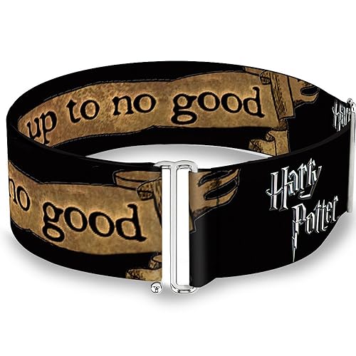 Buckle-Down Women's Cinch Belt Potter I Solumnly Swear No Good 23 to 42 Inch, Multicolor