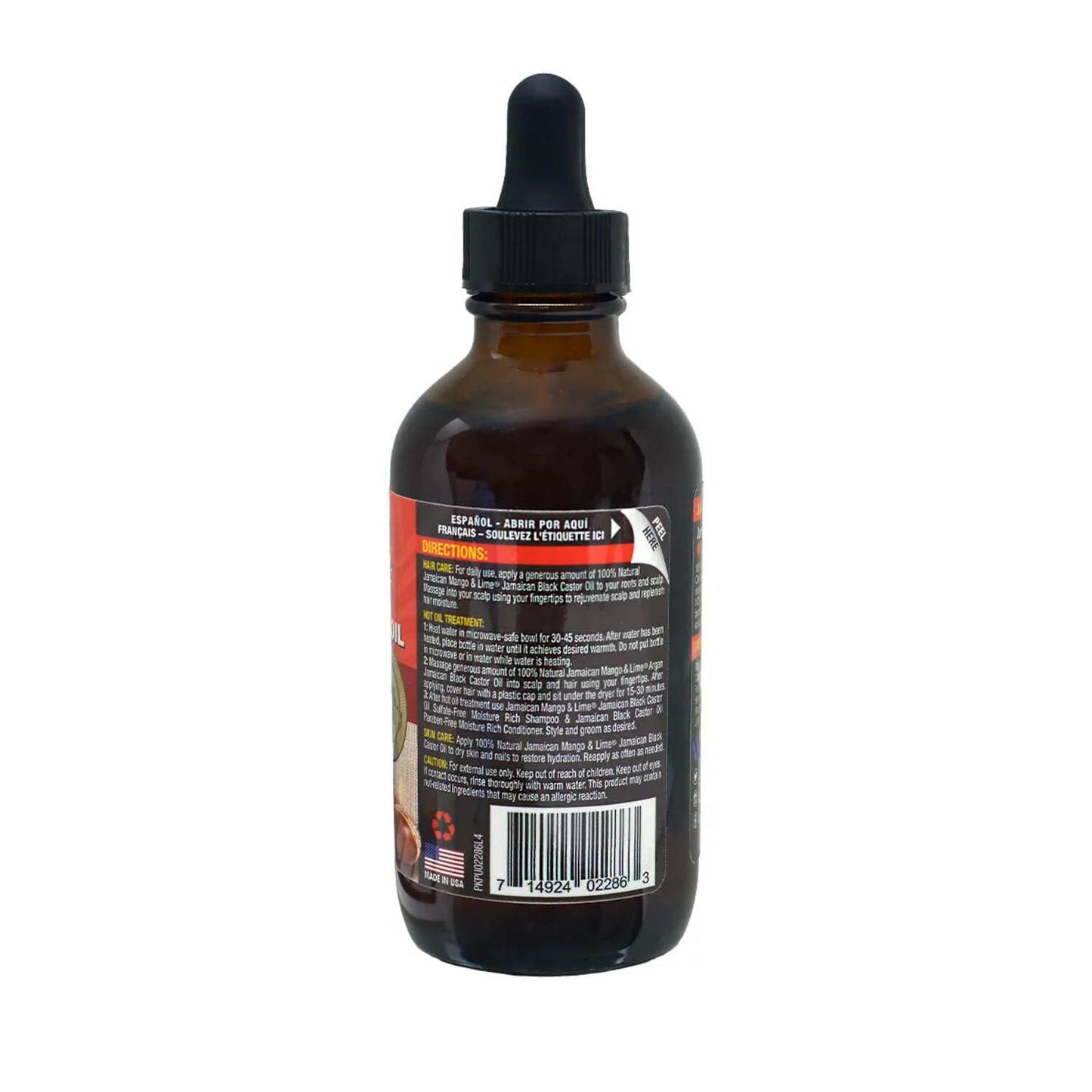 Jamaican Mango & Lime Black Castor Oil - Hair & Scalp Oil for Locs, Braids, Twists & Natural Hair - Strengthens, Moisturizes & Promotes Hair Growth