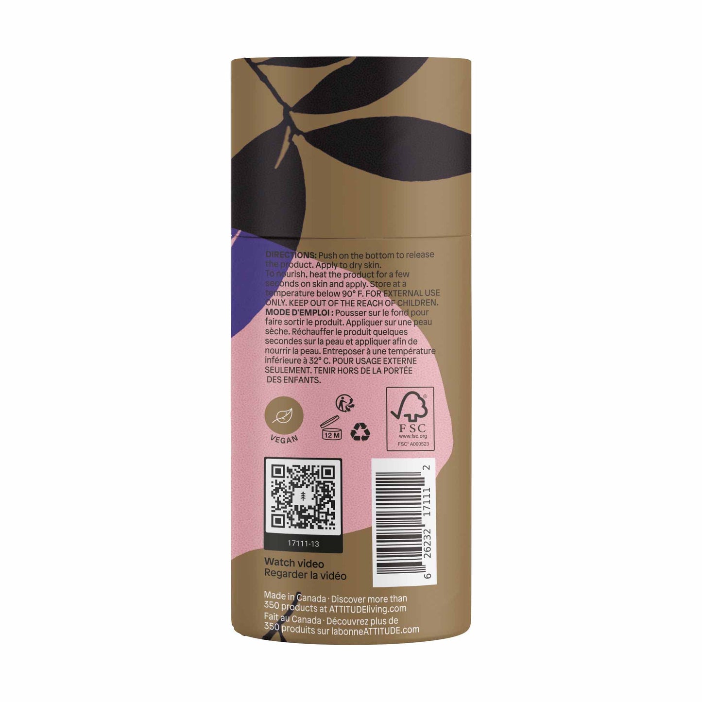 ATTITUDE Dry Body Oil, Natural Origin, Leaves Skin Feeling Soft & Nourishes, Grapeseed, Jojoba and Avocado oils, EWG Verified, All Skin Types