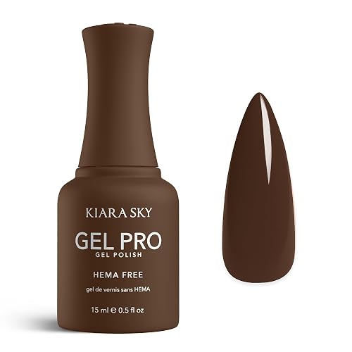 KIARA SKY Gel Pro HEMA-Free Gel Nail Polish | Full Coverage, 28+ Day Wear, Self-Leveling, UV/LED Soak-Off, 0.5 fl oz | Bearly Made It #144 Beauty & Personal Care KIARA SKY
