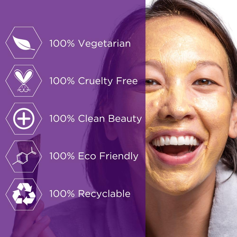Hey Honey Skin Care Show Your Glow Colloidal Gold Honey Beauty Face Mask | Anti-Aging Hydrating Treatment Reduces Wrinkles Fine Lines | Moisturizing