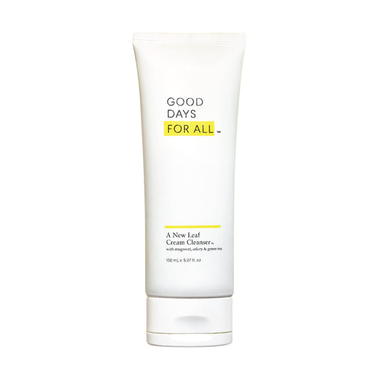 Good Days For All A New Leaf Cream Cleanser, Helps Reduce Face Redness & Infuse Moisture, with Celery & Green Tea, 5.07 fl. Oz
