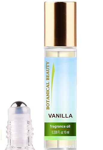 Botanical Beauty VANILLA FRAGRANCE OIL ROLL-ON 0.338 FL OZ (10 ML) Rollerball Perfume, Alcohol-Free, Long Lasting