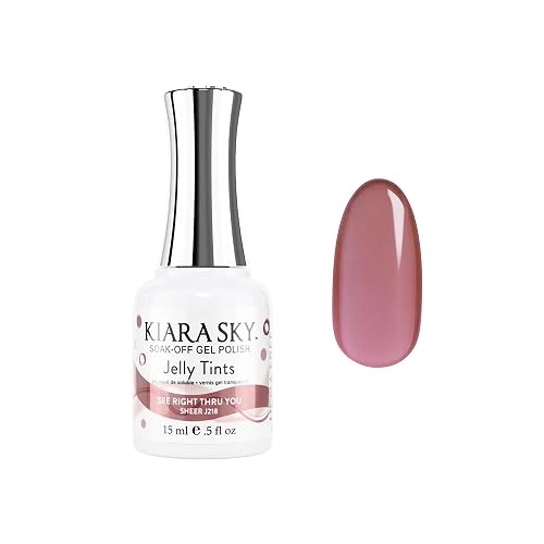 KIARA SKY Jelly Tints Soak Off Gel Polish 15ml, See Right Thru You Beauty & Personal Care KIARA SKY
