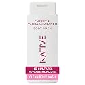 Native Cherry & Vanilla Macaron Scent 24-Hr Refreshing Clean Body Wash for Women & Men, All Skin Types Incl. Sensitive, Leaves Skin Feeling Clean