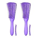 A.DASHER Hair Brush for Afro America/African Hair Textured 3a to 4c Kinky Wavy/Curly/Coily/Wet/Dry/Oil/Thick/Long Hair, Detangling Brush for Women (2