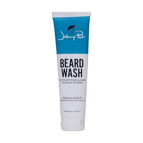 JOHNNY B. Refreshing Beard Wash, Softens and Soothes Facial Hair 3.3 oz.