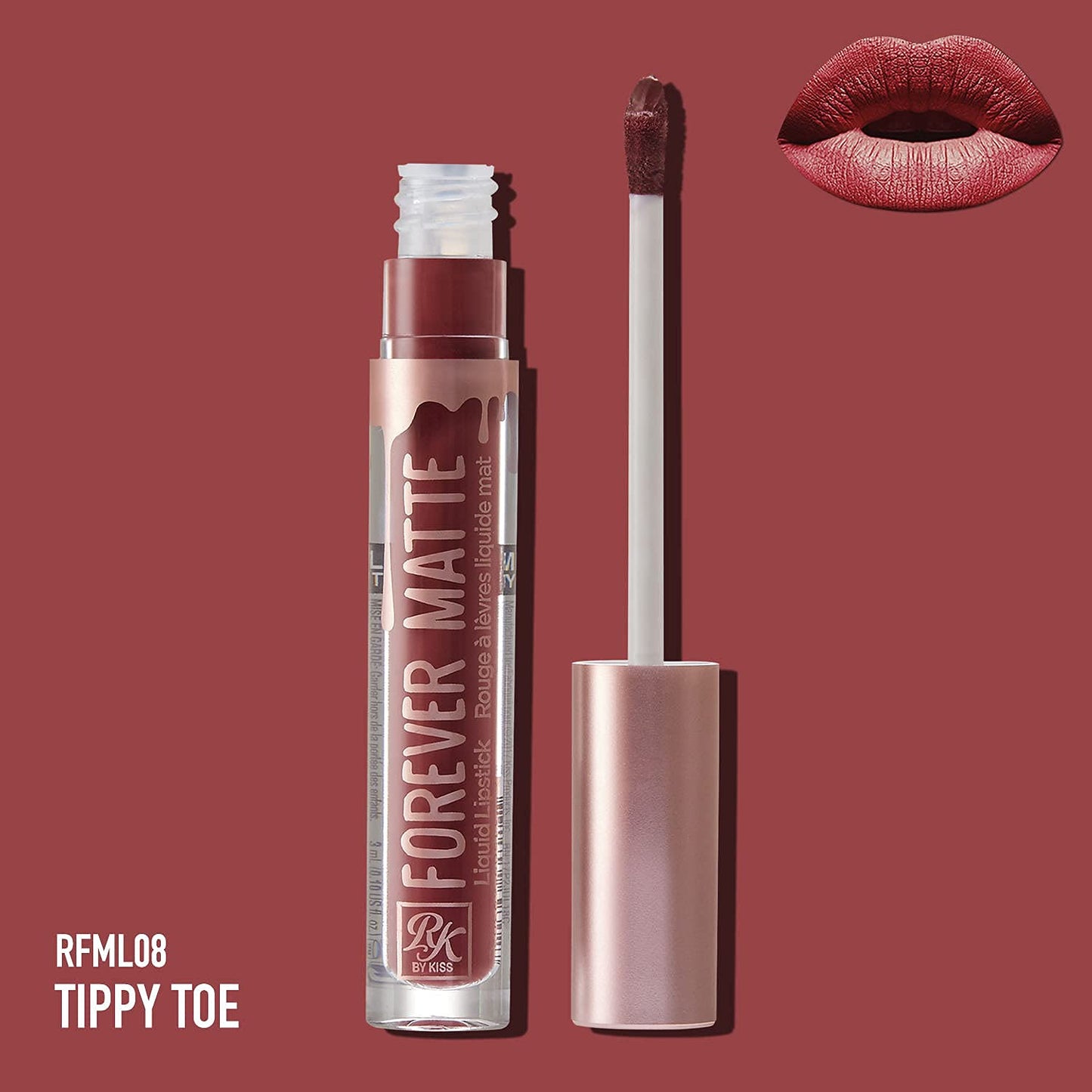 Ruby Kisses Forever Matte Liquid Lipstick - RFML08 (Tippy Toe)
