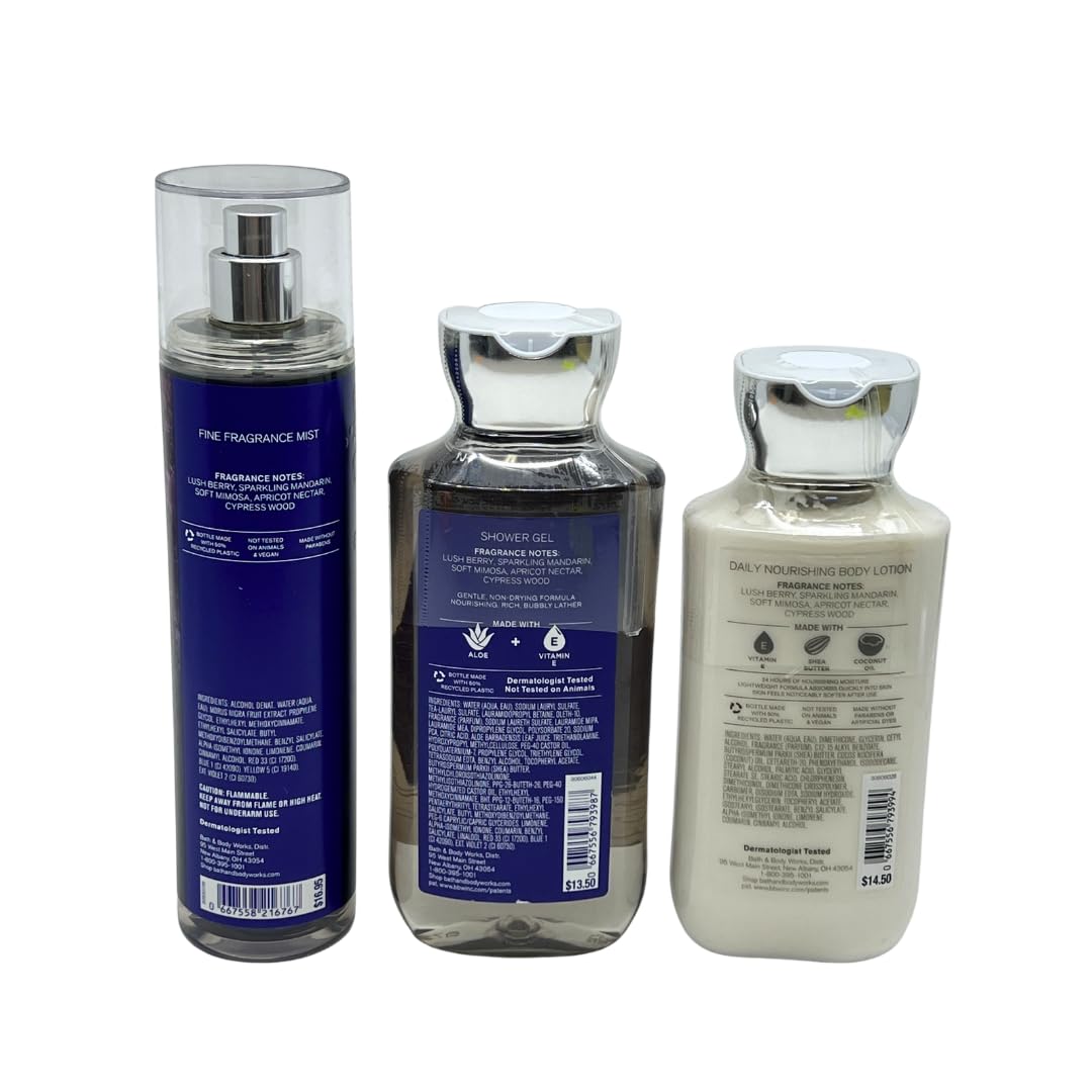 Bath and Body Works,TWILIGHT WOODS SET,shower gel,body lotion,fragrance mist.10 oz.!!