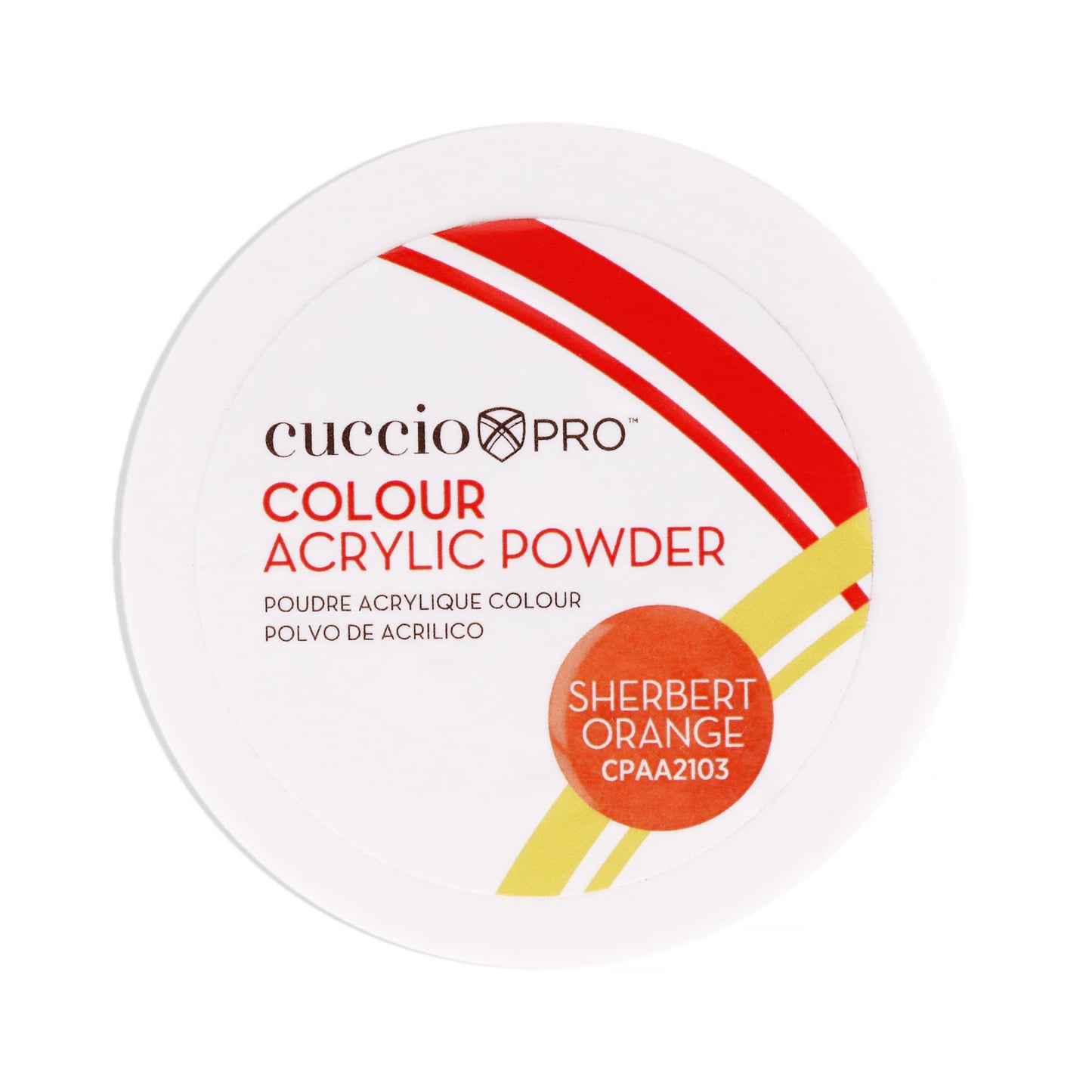 Colour Acrylic Powder - Sherbert Orange by Cuccio PRO for Women - 1.6 oz Acrylic Powder Beauty & Personal Care Cuccio