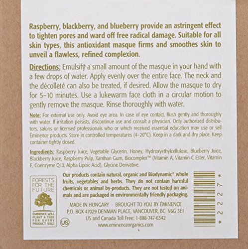 Eminence Pore Refining Masque, Raspberry, 2 Fl Oz
