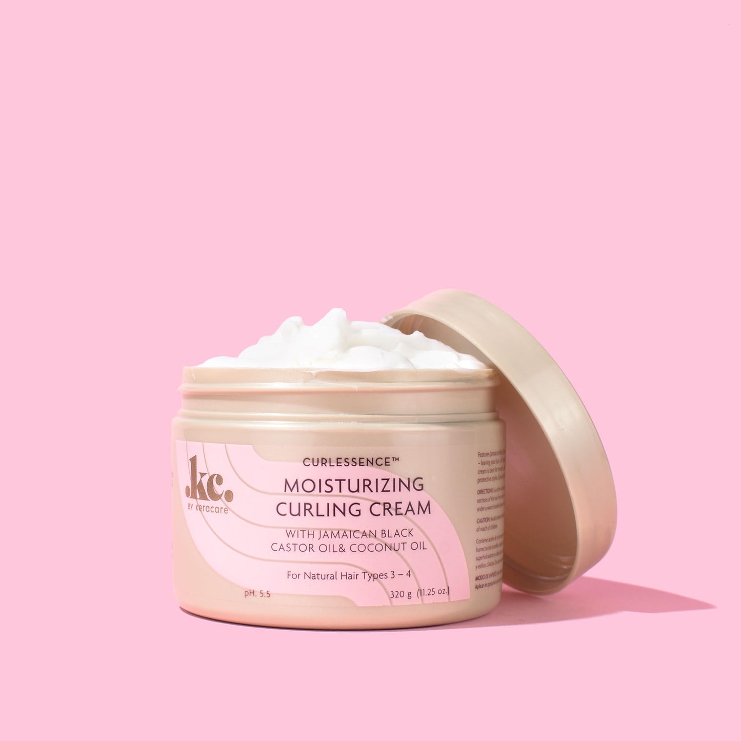 KeraCare CurlEssence Moisturizing Coconut Curling Cream - With Jamaican Black Castor Oil & Coconut Oil - For Curly Hair - SIlicone and Paraben Free