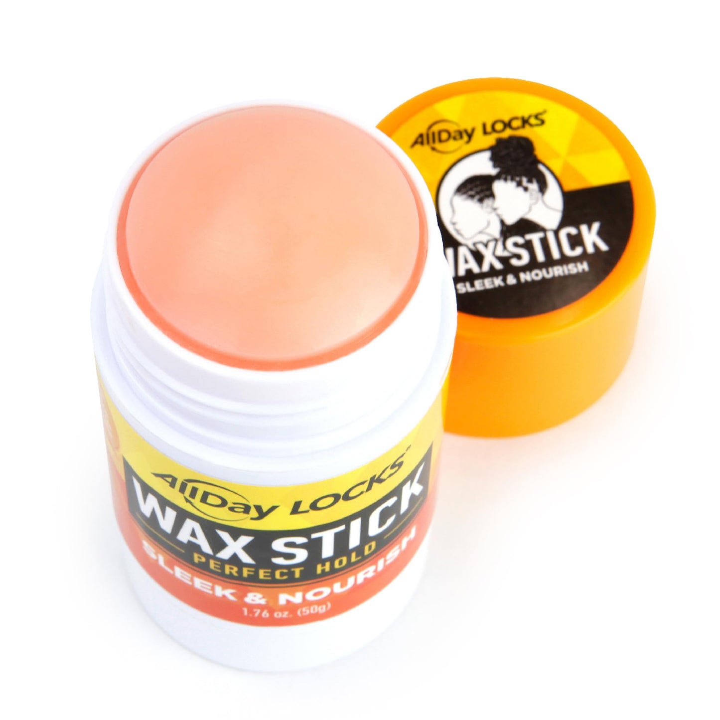 AllDay Locks Wax Stick - Hair Styling Edge Control Slick Stick, Strong Hold for Slick Backs, Natural Styles, Side Parts, and More, Wax Stick for Men
