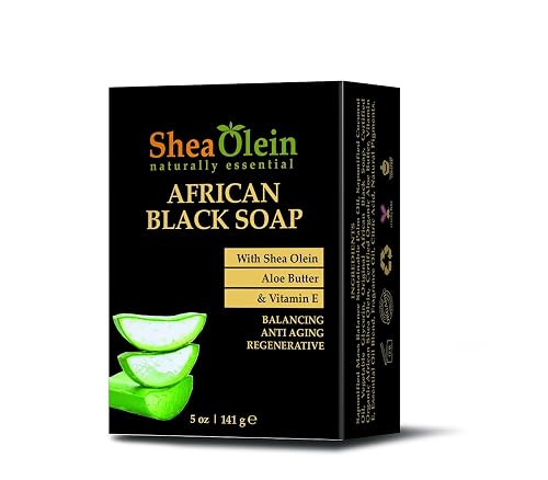 African Black Soap with Shea Olein, Aloe Butter and Vitamin E