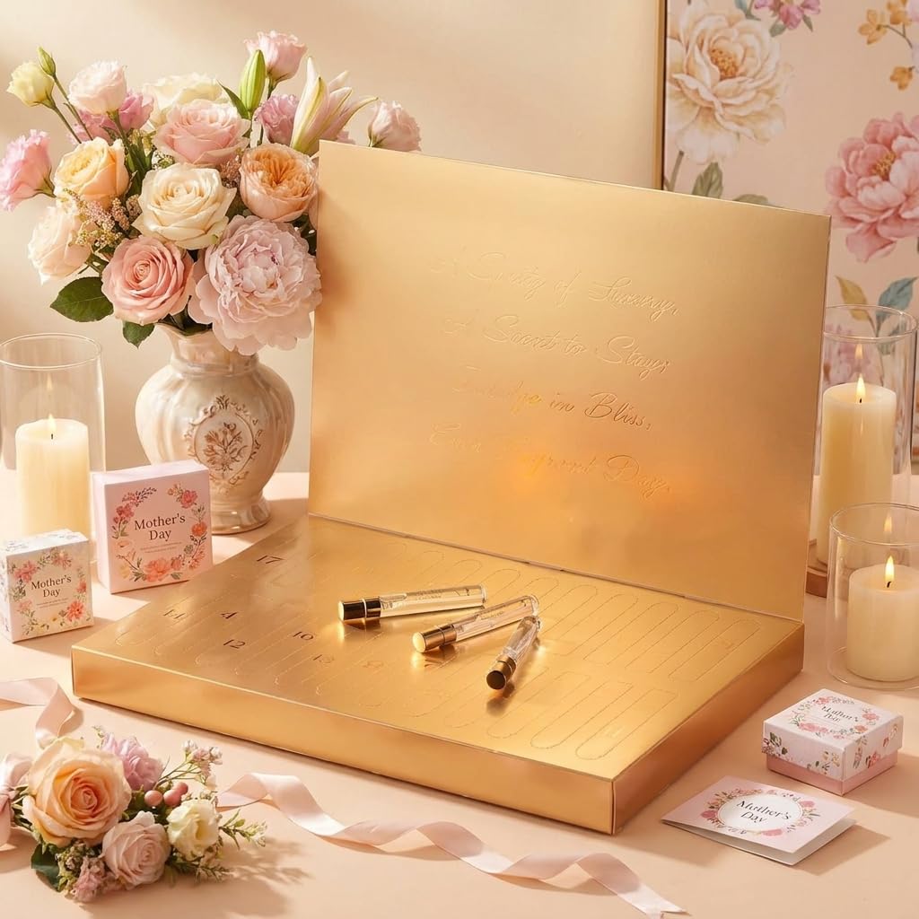 LOVERY 24-Piece Beauty Perfume Sets Gifts Set, Unique Gifts for Women - Mothers Day Gifts for Mom, Wife, Teen Girls, Floral Fragrance Sampler