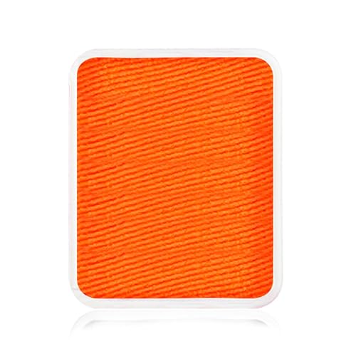 Kraze FX Face Paint Palette Refill - Neon Orange Face Paint (6 gm) - Hypoallergenic Non-Toxic Water Activated Professional Halloween Face & Body