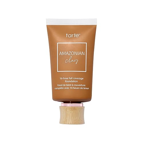 tarte Amazonian clay 16-hour Full Size coverage foundation - Matte Finish Foundation with Amazonian Clay & Vitamin E for Hydration & Smooth Looking