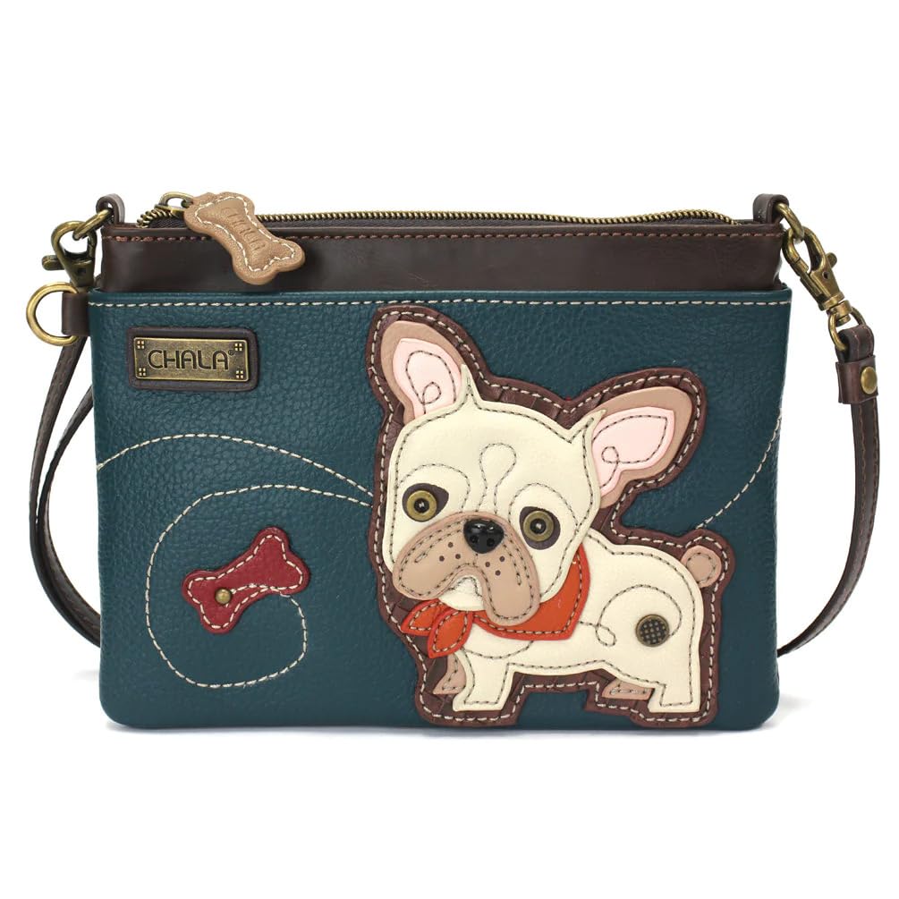 Chala Vegan Leather Mini Crossbody Bag (French Bulldog)