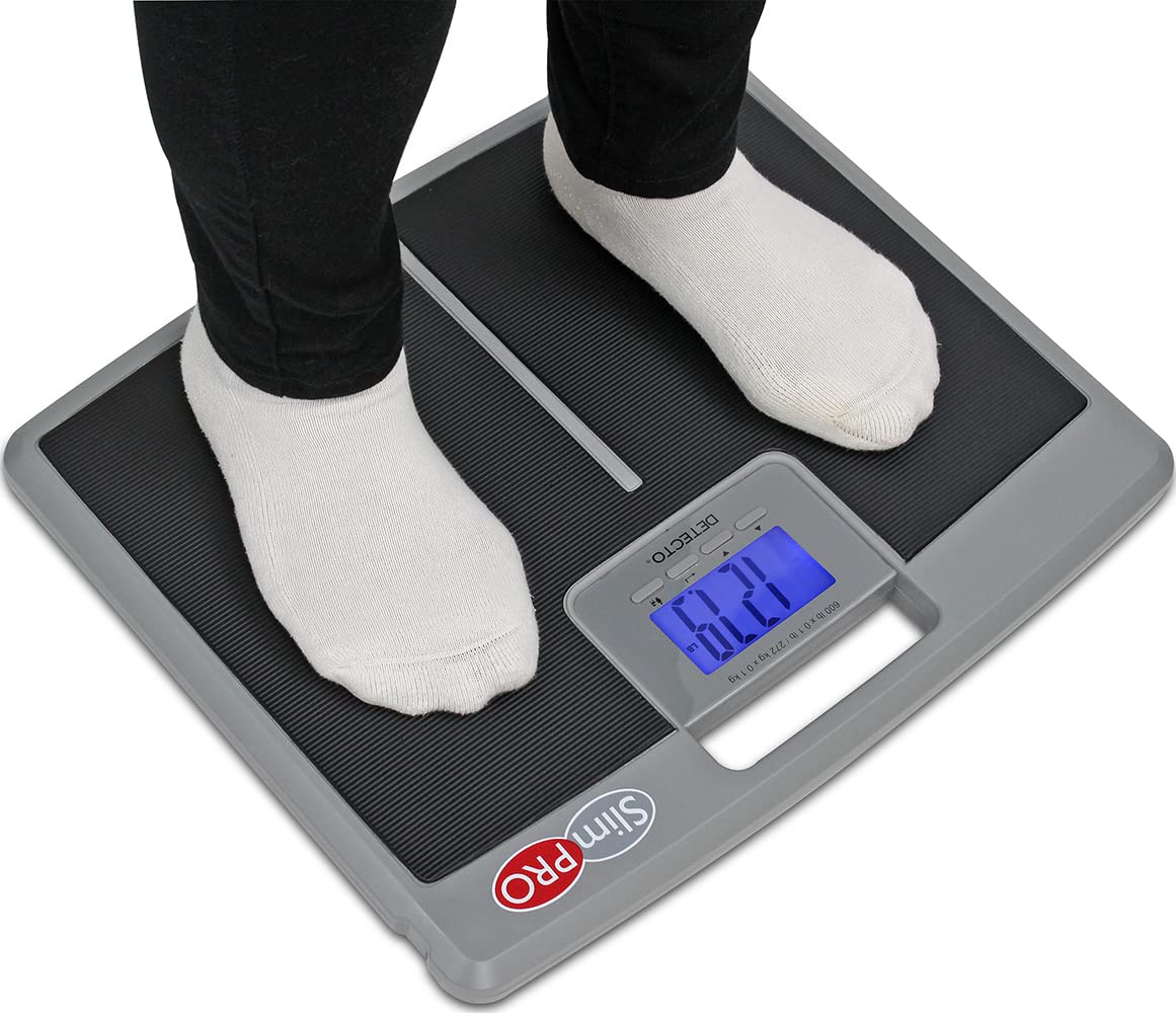 Detecto SlimPro Portable Electronic Home Bath Weigh Scale