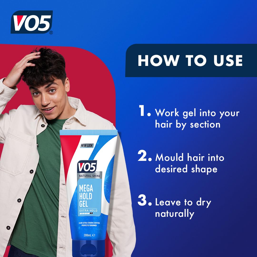 VO5 Mega Hold Styling Gel (200ml)