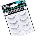 Ardell Natural False Eyelashes Multipack 110 Black - Comfortable Strip Lashes for Everyday Wear, 4 Pairs x 1 Pack
