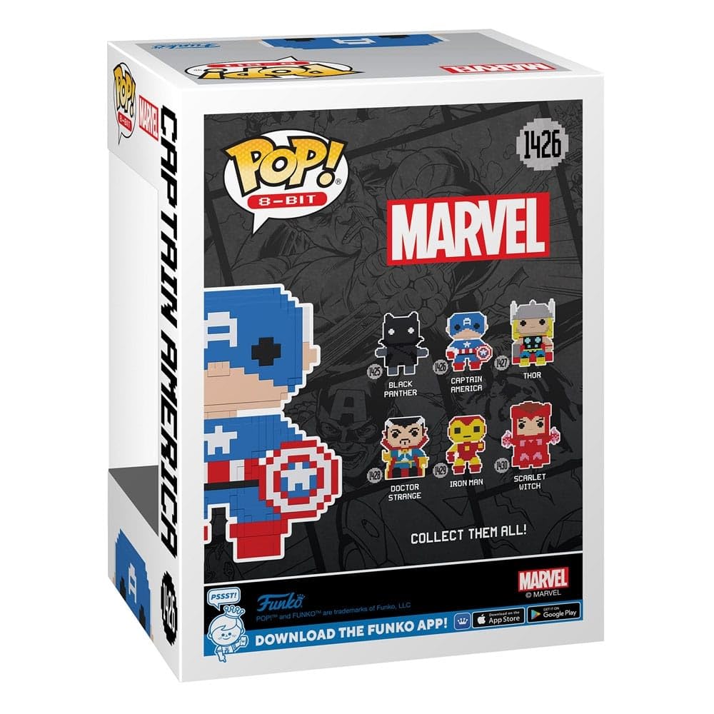 Funko Pop! Marvel: 8-Bit - Captain America - Marvel Comics - Collectible Vinyl Figure - Gift Idea - Official Products - Toys for Kids and Adults…