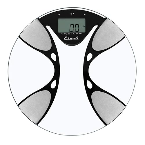 Escali Ultra Slim Body Composition Scale with Bioelectrical Impedance Analysis, Calculates Body Fat, Water, Lean Muscle and Bone Mass