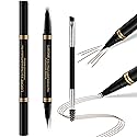 Eyebrow Pen,2-in-1 Waterproof Eyebrow Pencil with 4 Tip Microblading Brow Pen and Ultra-Precise Brow Pencil,with Dual-ended Eyebrow Brush,Eyebrow…