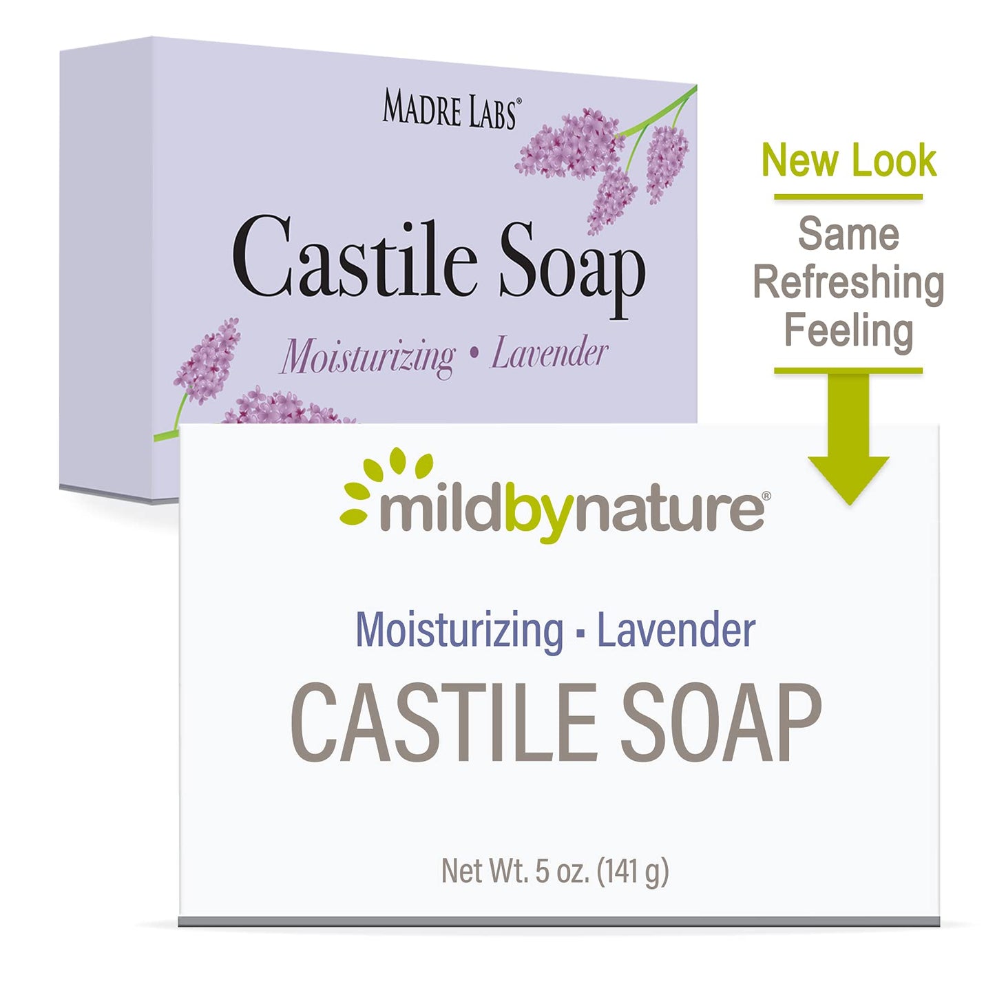 Mild By Nature Castile Bar Soap, Lavender, 5 oz (141 g)