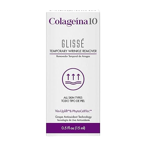 Colageina 10 Glissé Temporary Wrinkle Remover - Powered by Vin-Uplift & PhytoCellTec - Reduce Fine Lines and Wrinkles in 90 seconds for up to 8 Hours