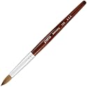 PANA Pure Kolinsky Hair Acrylic Nail Brush - Oval Crimped Shape Silver Ferrule with Mahogany Wood Handle (Size 10) - Nail Extension Manicure Pedicure Beauty & Personal Care PANA