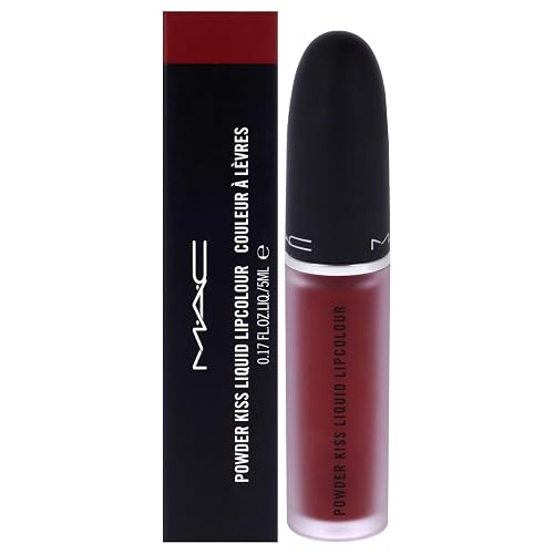 Powder Kiss Liquid Lipcolor - 975 Ruby Boo by MAC for Women - 0.17 oz Lipstick