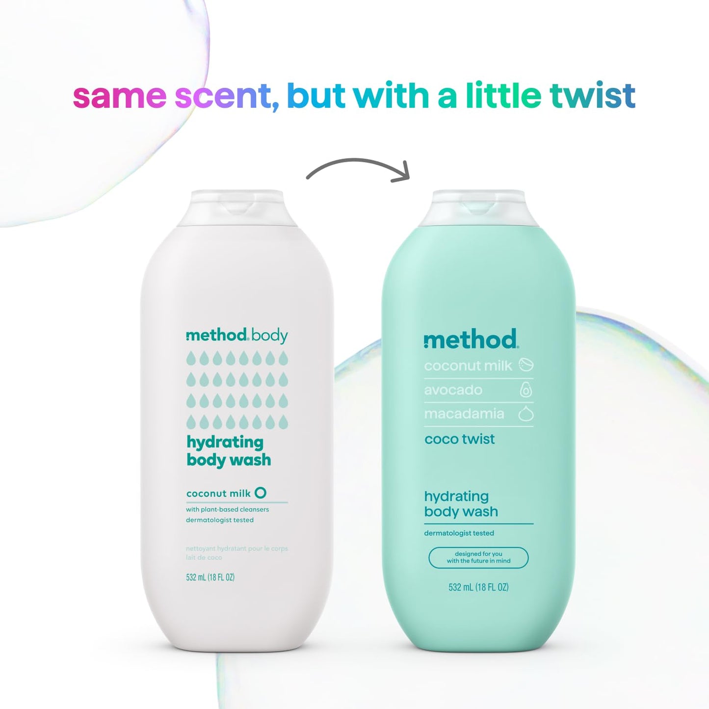 Method Body Wash, Coco Twist, 18oz Beauty & Personal Care Method
