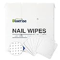 BLUERISE Lint Free Nail Wipes Nail Polish Remover Pads Soft Absorbable Eyelash Extension Glue Cleaning Wipes White 1200pcs