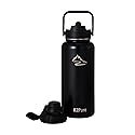 K2Pure Double Wall Stainless Steel Water Bottle 32oz - Durable Design & Strap for Easy Carrying, Stay Hydrated, Perfect for gym sessions, hikes