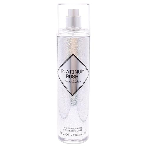 Paris Hilton Platinum Rush Body Spray for Women | Floral and Fruity Scent | Bright and Sophisticated | Long-Lasting Perfume | 8 Oz