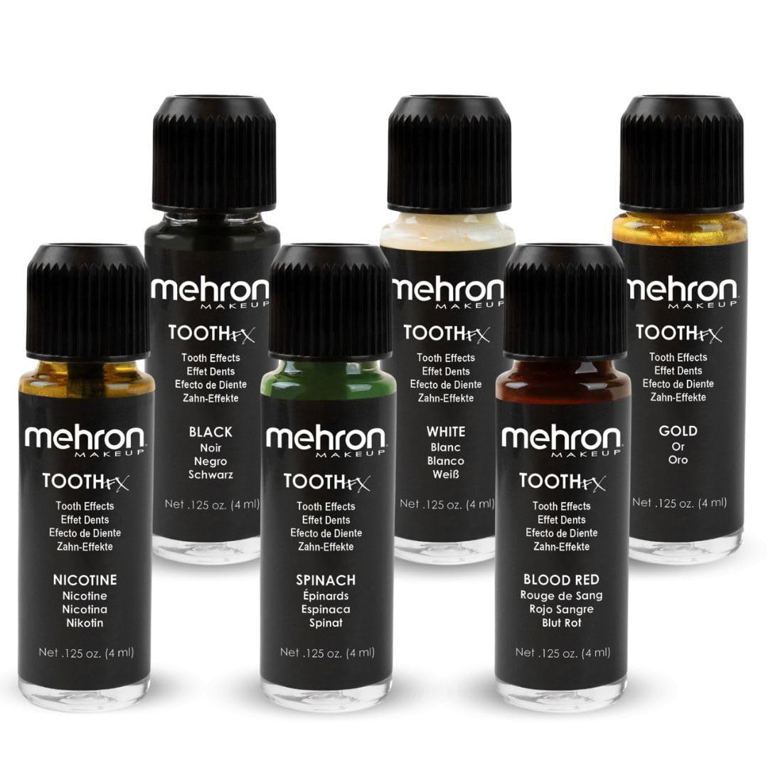 Mehron Makeup Tooth FX Blood Red | Temporary Red Tooth Paint | Perfect for Creating Red Teeth FX, Rotten Teeth Makeup, & Bloody Teeth SFX