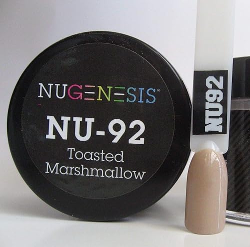 NuGenesis Nail Dipping Powder Color 1.5oz/43g Jar - (NU92 TOASTED MARSHMALLOW) Beauty & Personal Care Nugenesis