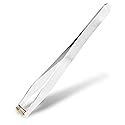 Seki Japan Ear Hair Trimmer Clipper Cutter Tweezers Shape with Spring Safe Design for Hair Removal, Japanese Stainless Steel