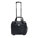 Preferred Nation Rolling Laptop Computer Case Wheeled Trolley Bag Fits 15.4" Laptop | TSA Approved Carry On, Locking Handles Skate Wheels. Black