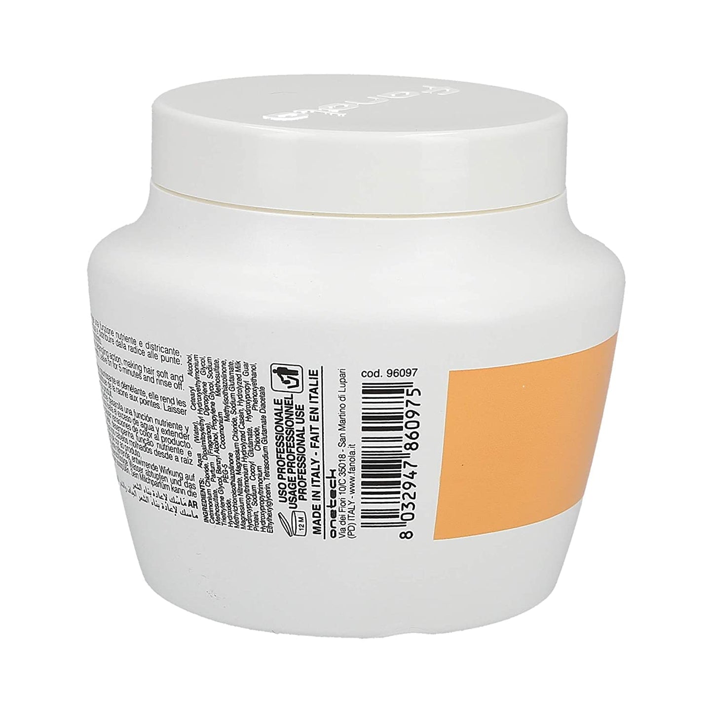 Fanola Deep Conditioning Hair Mask for Damaged Hair - Hydrating Treatment Enriched with Milk Proteins - Softens & Restores Dry, Frizzy & Damaged