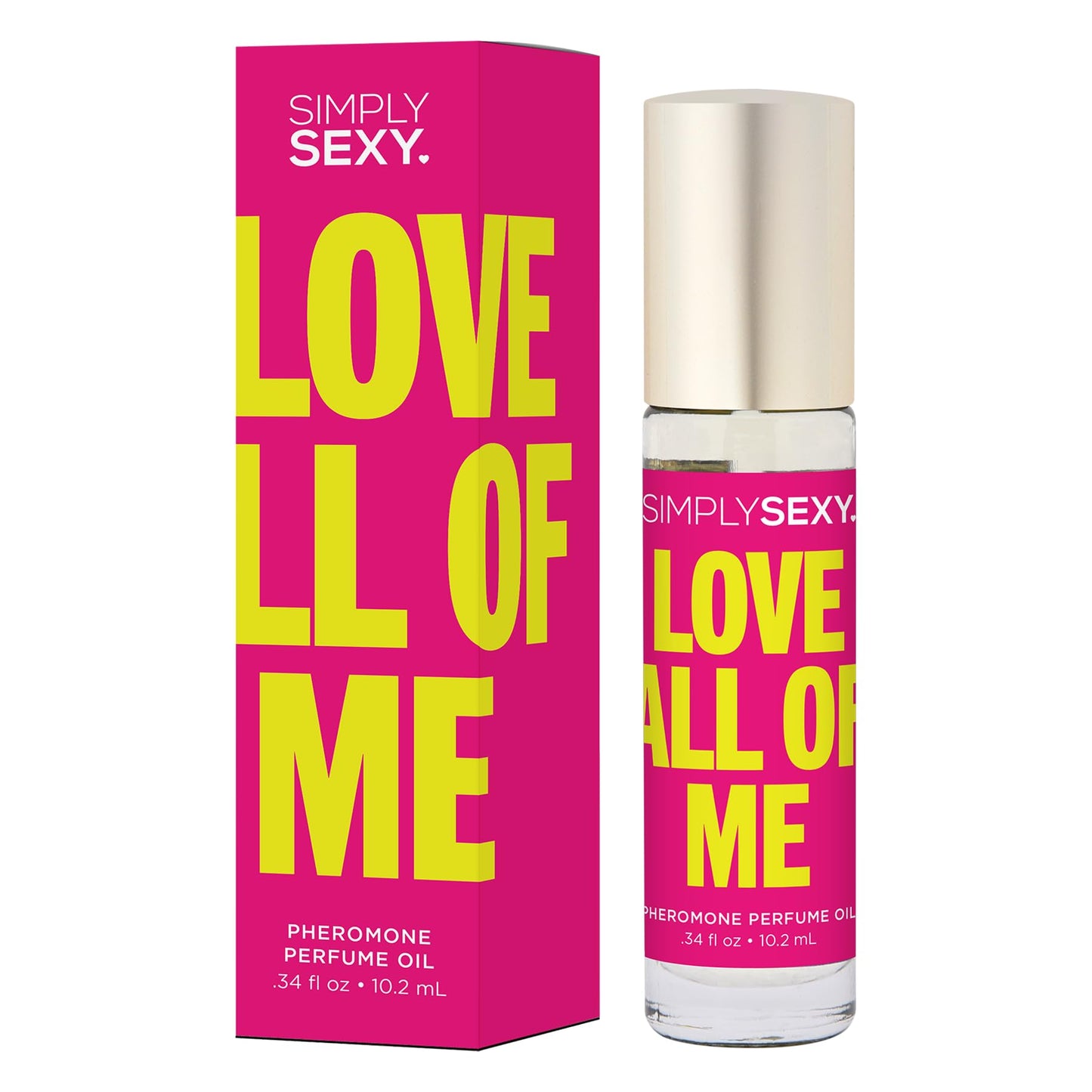 SIMPLY SEXY Affirmations Love All of Me Pheromone Perfume Oil - Fruity Gourmand Scent with Notes of Fresh Tropical, Mandarin and Tangerine - Roll-On