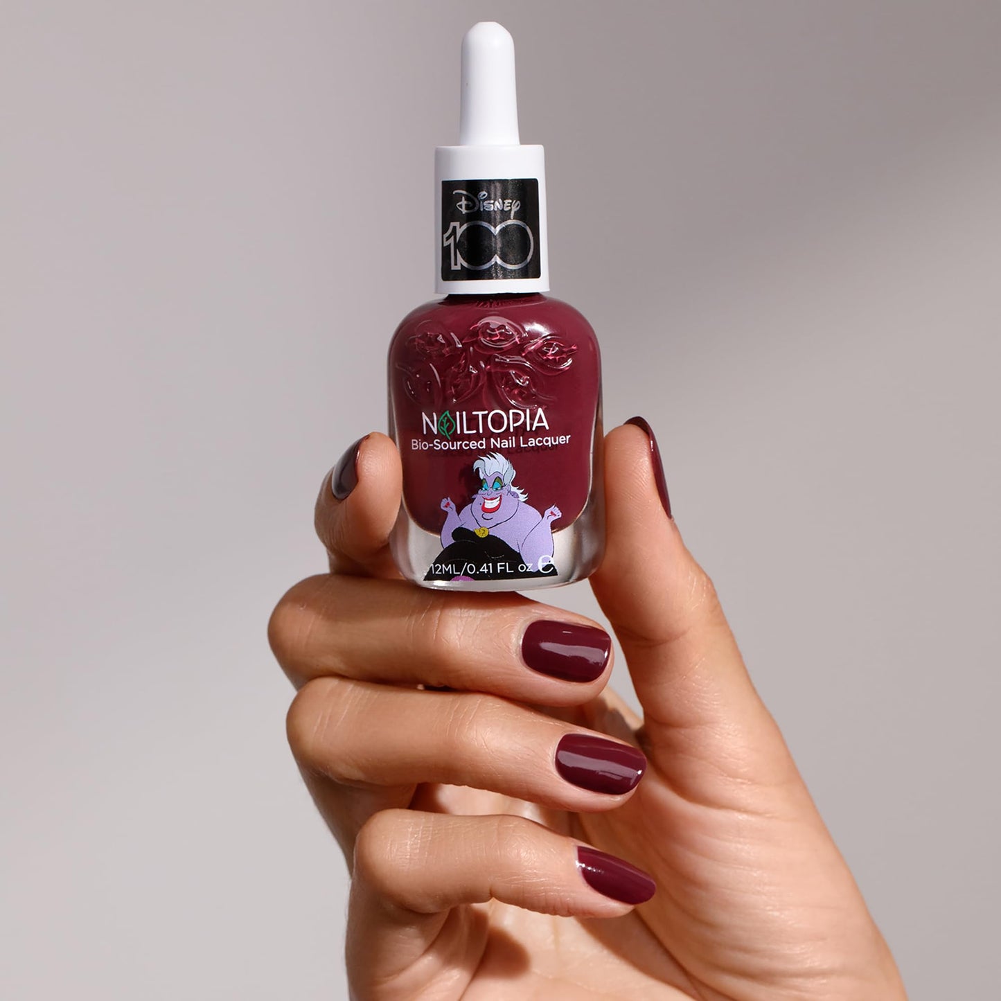 Nailtopia Bio-Sourced Chip Free Nail Lacquer Disney Collection, Ursula, 0.41 oz - All Natural - Vegan - Strengthening - Quick-Dry - Long Lasting Beauty & Personal Care Nailtopia