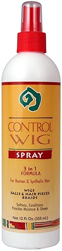 African Essence Control Wig Spray, 12 Ounce (Pack of 2)