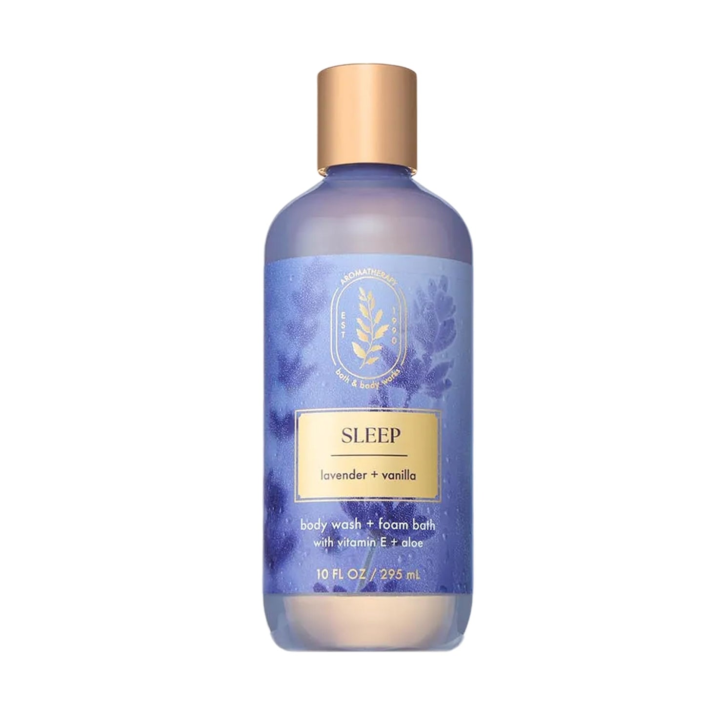Bath & Body Works Lavender Vanilla Body Wash & Foam Bath, Aromatherapy Cleanser with Vitamin E & Aloe, Non-Drying & Gentle for Daily Use, 10 fl oz - 1