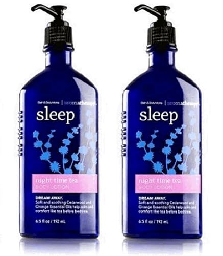 Lot of 2 Bath & Body Works Night Time Tea Body Lotion 6.5 Fl Oz