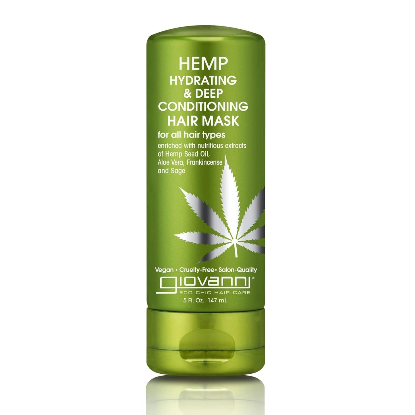 GIOVANNI Hemp Hydrating Deep Conditioning Hair Mask - Hemp Hydrating Conditioner Mask for Dry, Hemp Seed Oil, Aloe Vera, & Frankincense, Helps