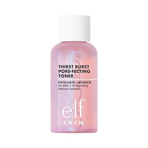 e.l.f. Thirst Burst Pore-fecting Toner Mini, Hydrating & Exfoliating for Face, Smooths, Plumps, Pore-Minimizing, Infused with Salicylic Acid, Vegan